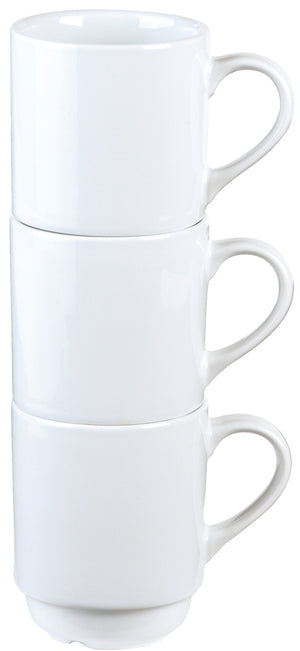 kubek porcelanowy  Yari; 250ml, 7.4x9.2 cm (ØxW); biały; okrągły; 6 sztuka / opakowanie