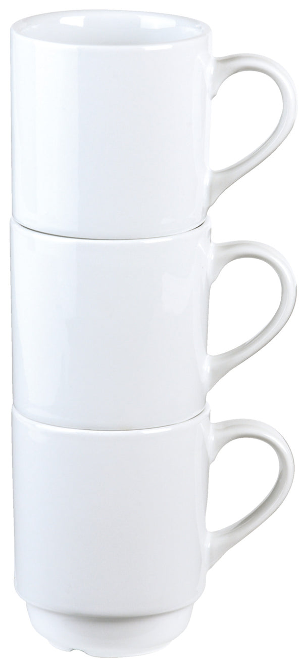 kubek porcelanowy  Yari; 250ml, 7.4x9.2 cm (ØxW); biały; okrągły; 6 sztuka / opakowanie