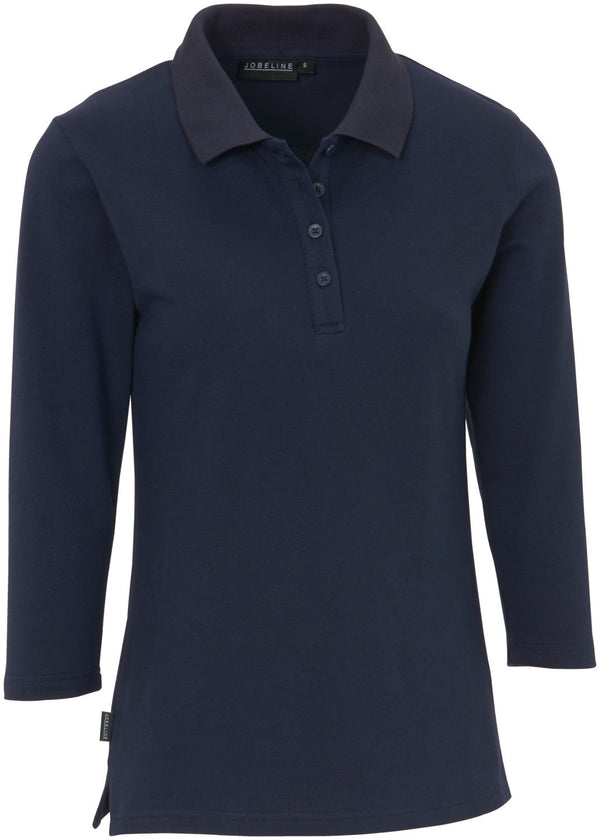 koszulka polo damska Cato rękaw 3/4; Kleidergröße 2XL; granat