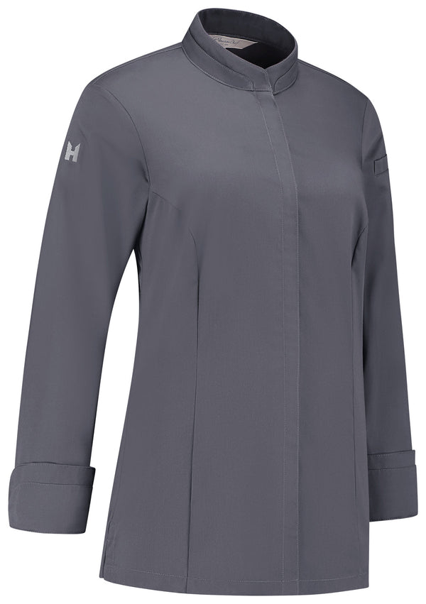 Kochjacke Elise ; Kleidergröße L; ciemny szary