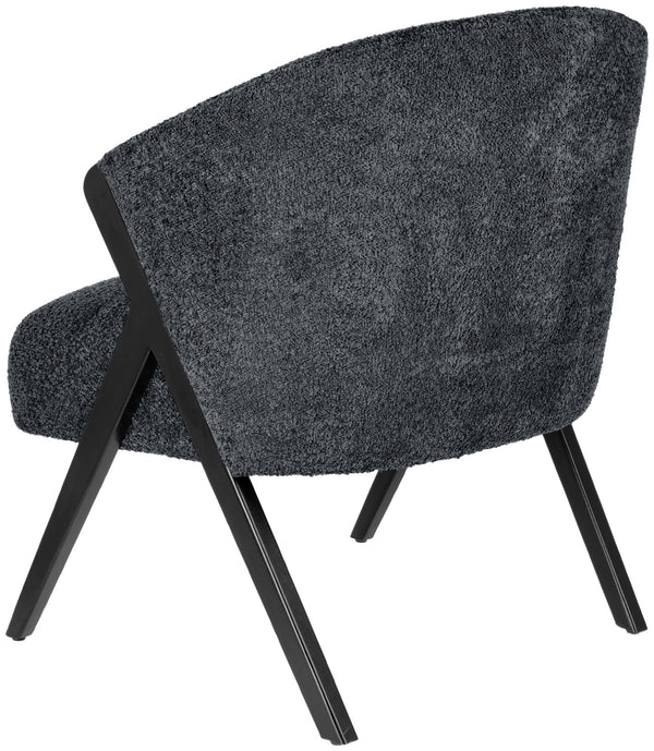 Sessel Caso Boucle; 69x70x77 cm (SxGxW); siedzisko czarny, stelaż czarny