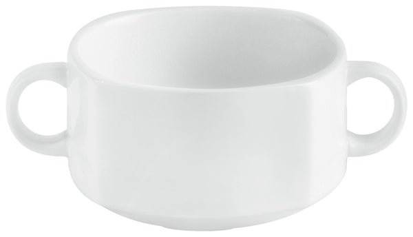 bulionówka Jazz; 280ml, 10x14x6 cm (DxSxW); biały; kwadrat; 4 sztuka / opakowanie