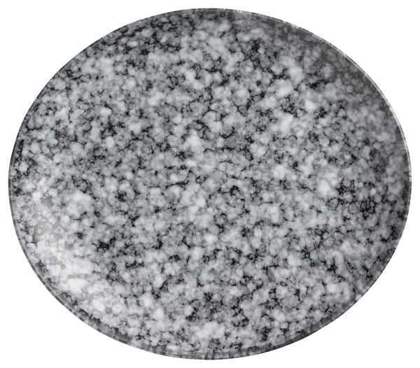 talerz płaski Mamaro organiczny; 20x17.5x2.5 cm (DxSxW); czarny/biały; organiczny; 6 sztuka / opakowanie