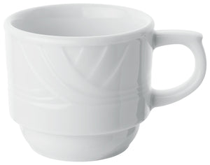 filiżanka do espresso Kiara; 80ml, 6.7x6 cm (ØxW); biały; okrągły; 6 sztuka / opakowanie