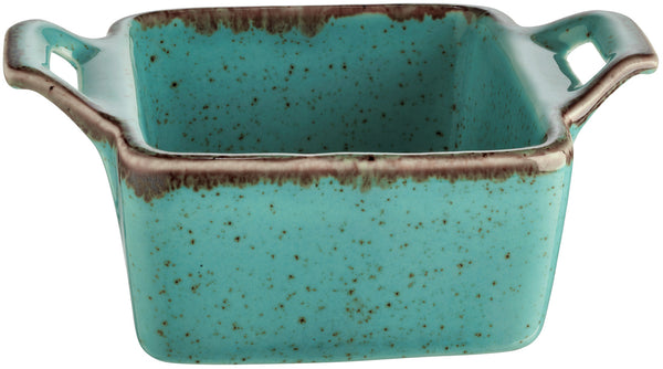 miseczka Sidina kwadratowa z uchwytem; 80ml, 7x7x3.5 cm (DxSxW); turkusowy; kwadrat; 6 sztuka / opakowanie