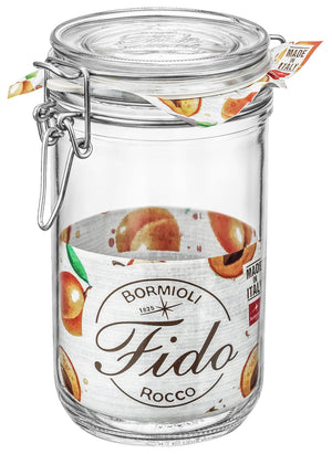 słoik z zamknięciem pałąkowym Fido Terrina; 860ml, 9.8x17.2 cm (ØxW); transparentny; 6 sztuka / opakowanie
