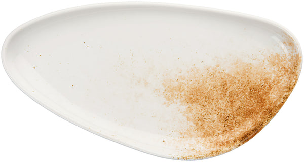 półmisek Purior; 35.5x18.5x3.4 cm (DxSxW); biały/brązowy; 4 sztuka / opakowanie