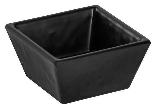 mini miseczki  Fiora; 40ml, 5.6x5.6x2.8 cm (DxSxW); czarny; prostokątny; 6 sztuka / opakowanie