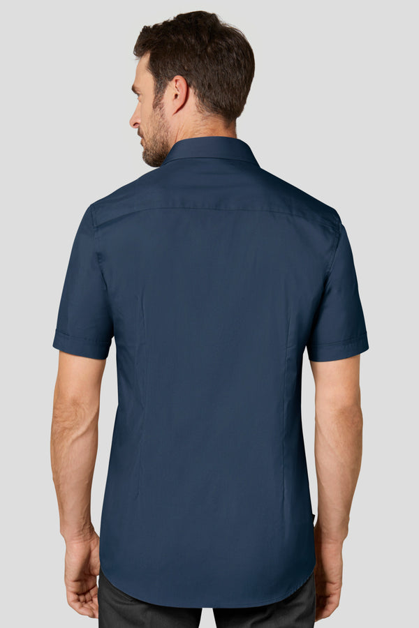 koszula męska Kim krótki rękaw; Kleidergröße 43/44; granat