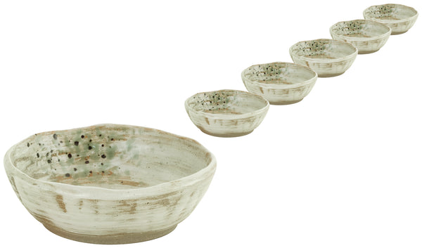 miska Taoqi okrągła; 130ml, 11x3.5 cm (ØxW); brązowy/szary; 6 sztuka / opakowanie