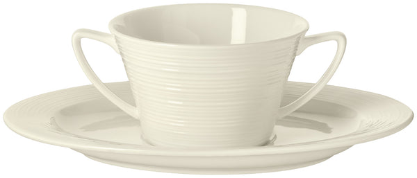 spodek do miseczki Skyline owalny; 22.5x15.5 cm (DxS); biel kremowa; owalny; 6 sztuka / opakowanie