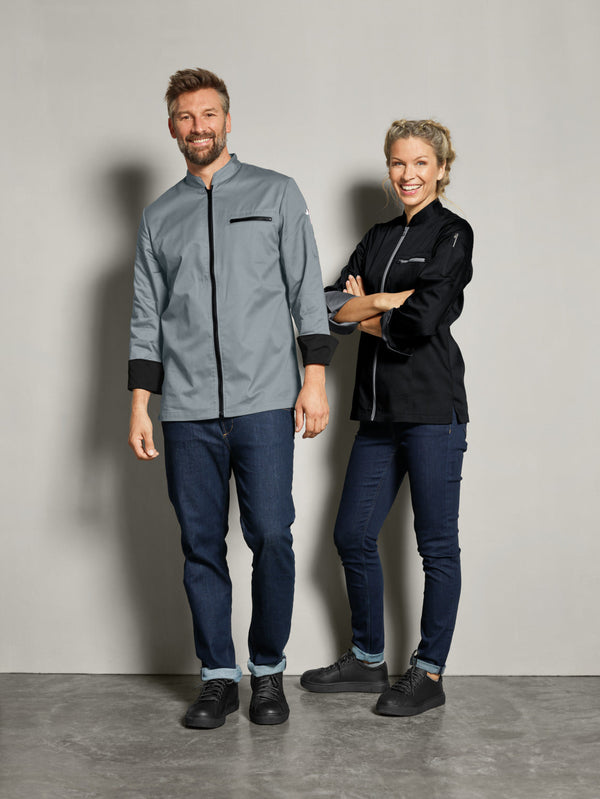 bluza kucharska damska Lorenzo; Kleidergröße 44; szary