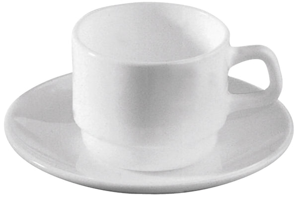 spodek do filiżanki do kawy Restaurant; 14 cm (Ø); biały; okrągły; 6 sztuka / opakowanie