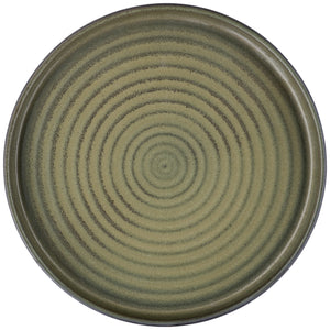 talerz z niskim rantem Snug; 20.5x2.5 cm (ØxW); oliwka; okrągły; 4 sztuka / opakowanie