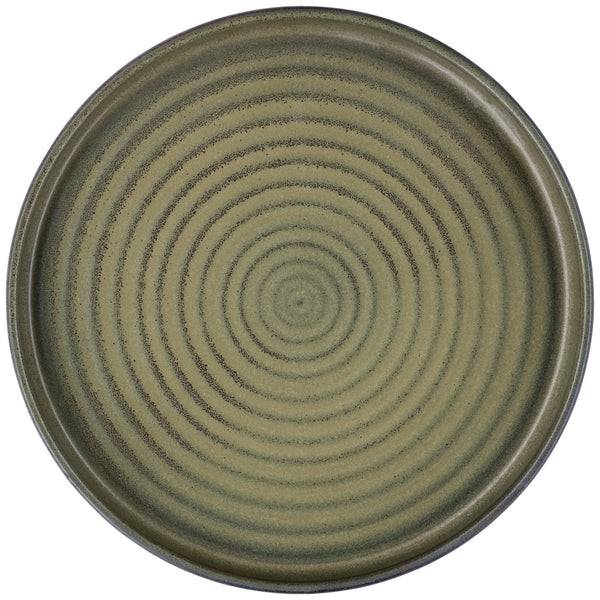 talerz z niskim rantem Snug; 20.5x2.5 cm (ØxW); oliwka; okrągły; 4 sztuka / opakowanie