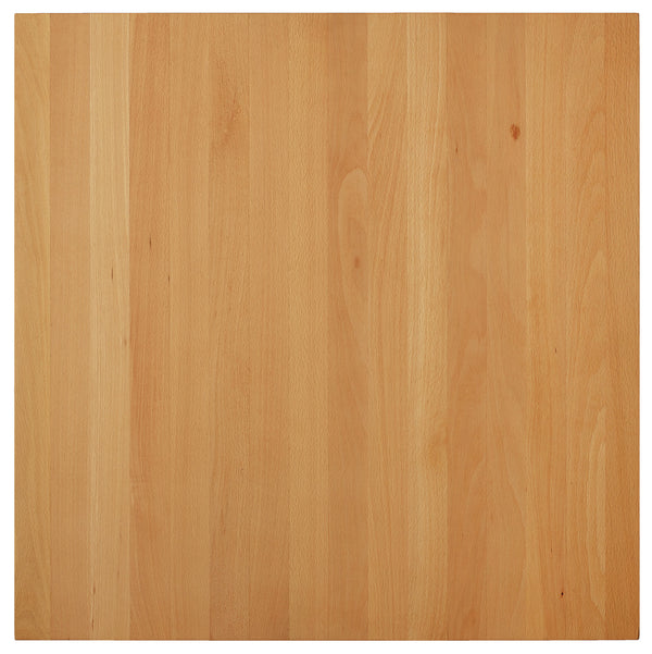 blat z drewna litego Kentucky lakierowany kwadratowy ; 80x80x3 cm (DxSxW); buk/naturalny; kwadrat