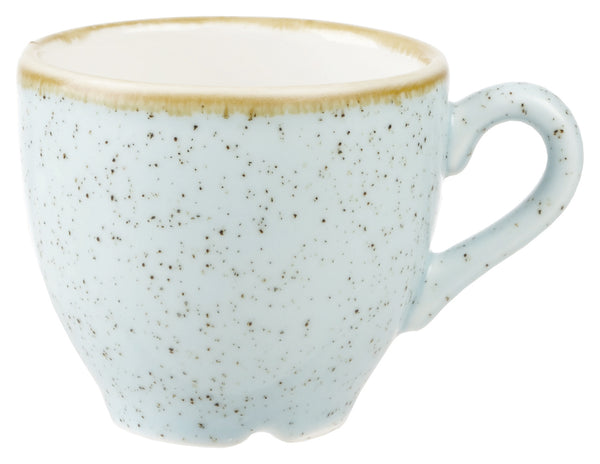 Espresso Tasse Stonecast Duck Egg; 100ml, 6.5x5.5 cm (ØxW); jasny niebieski/brązowy; okrągły; 12 sztuka / opakowanie