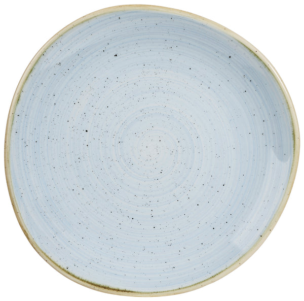 talerz Stonecast Duck Egg organiczny; 21 cm (S); jasny niebieski/brązowy; organiczny; 12 sztuka / opakowanie