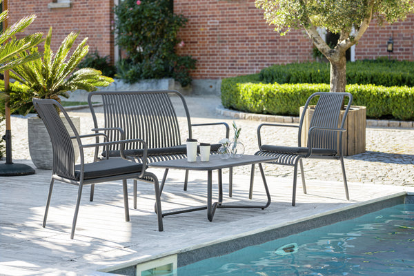 stolik kawowy Bevera; 100x53x38 cm (DxSxW); antracyt; prostokątny