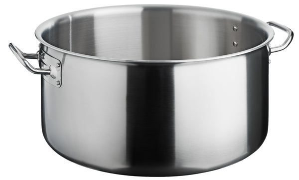 garnek do mięs Livonia; 18000ml, 36x18 cm (ØxW); srebro; okrągły