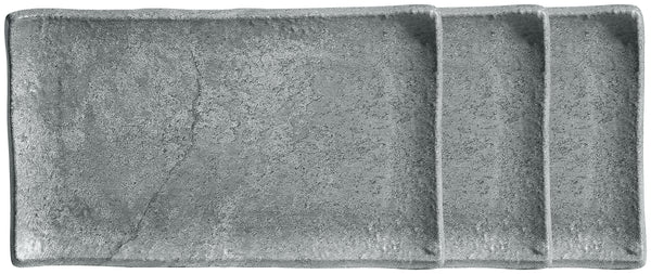 półmisek Clawson z rantem; Größe GN 1/4, 26.5x16.2x2 cm (DxSxW); szary; prostokątny; 3 sztuka / opakowanie