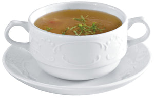 spodek do bulionówki Sinfonie; 16 cm (Ø); biały; okrągły; 6 sztuka / opakowanie