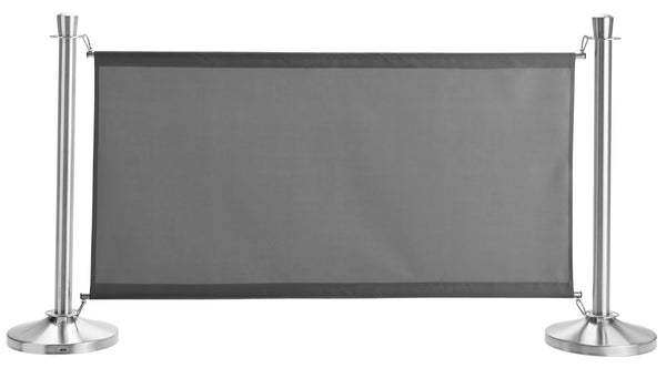 ekran prywatności Amelita; 138x71 cm (DxW); szary