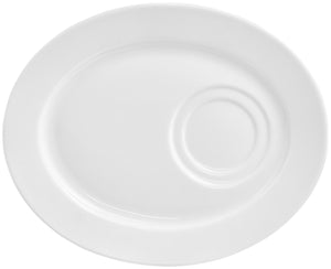 spodek uniwersalny Base owalny; 23.5x19 cm (DxS); biały; owalny; 4 sztuka / opakowanie