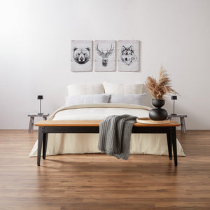 Wandbild Jerik; 40x60 cm (DxW); biały/czarny