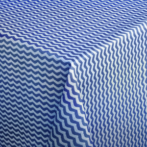obrus Waves kwadratowy; 100x100 cm (SxD); niebieski; kwadrat