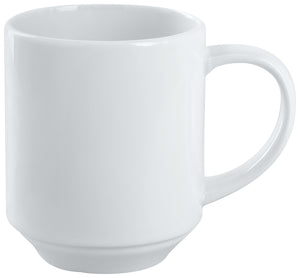 kubek Ronda; 300ml, 7.2x9.5 cm (ØxW); biały; okrągły; 6 sztuka / opakowanie