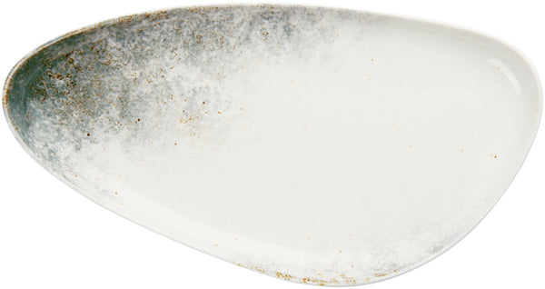 półmisek Purior; 40x21x3.8 cm (DxSxW); biały/niebieski petrol; 3 sztuka / opakowanie