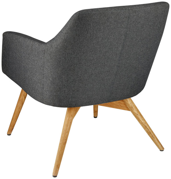 Sessel Arne; 65x76x75.5 cm (SxGxW); siedzisko antracyt, stelaż dąb/naturalny