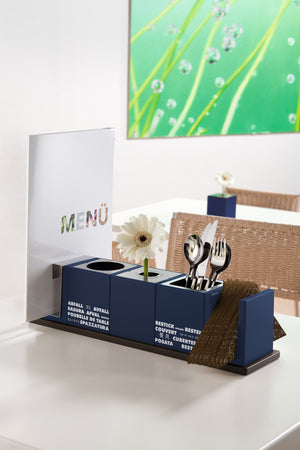 taca/podstawka Tabletop Community; 46.1x12x1 cm (DxSxW); brązowy