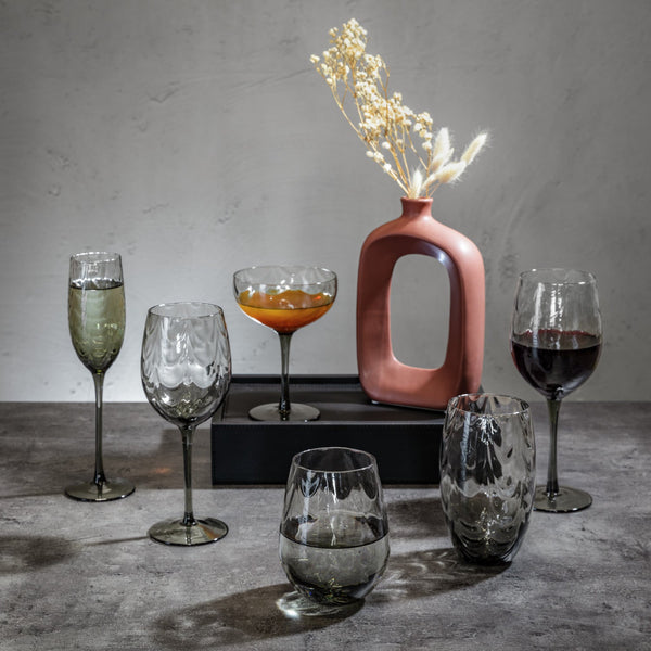 Rotweinglas Benice; 580ml, 7.2x24 cm (ØxW); szary; 4 sztuka / opakowanie