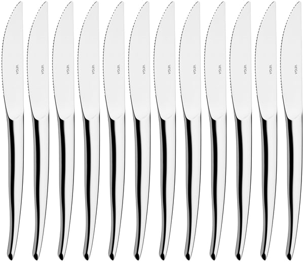 nóż do pizzy/steka Brasilia; 22.5 cm (D); srebro, Griff srebro; 12 sztuka / opakowanie