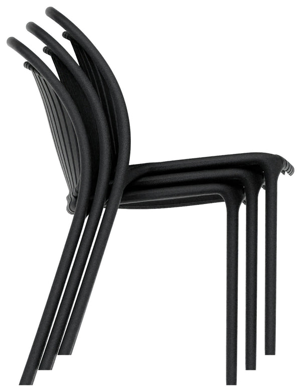 Kunststoffstuhl Stratos; 43x51x82 cm (SxGxW); siedzisko czarny