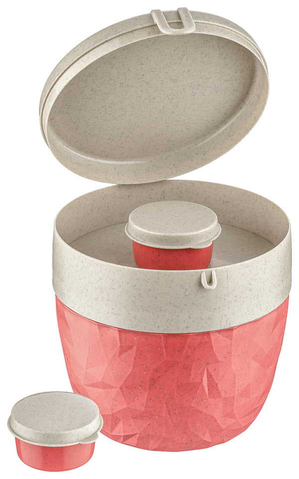 pojemnik do wielokrotnego użytku Bentobox L; 13.5x14.2x13 cm (DxSxW); czerwony; 3 sztuka / opakowanie