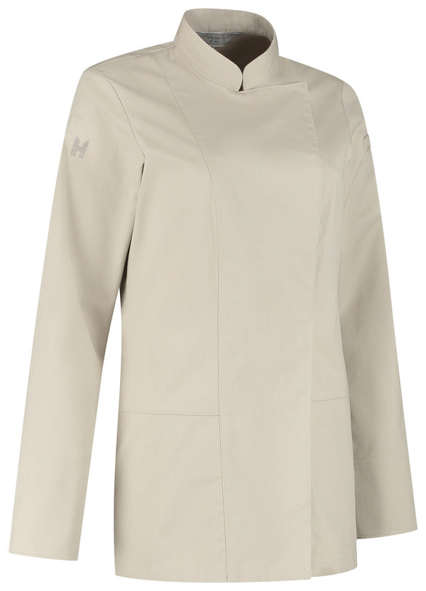 Kochjacke Lynn ; Kleidergröße 4XL; kamiennoszary