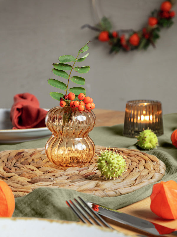 Vase Arseni; 8x7 cm (ØxW); terakota; 6 sztuka / opakowanie