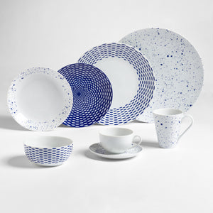 talerz płaski Mixor; 27 cm (Ø); biały; okrągły; 6 sztuka / opakowanie