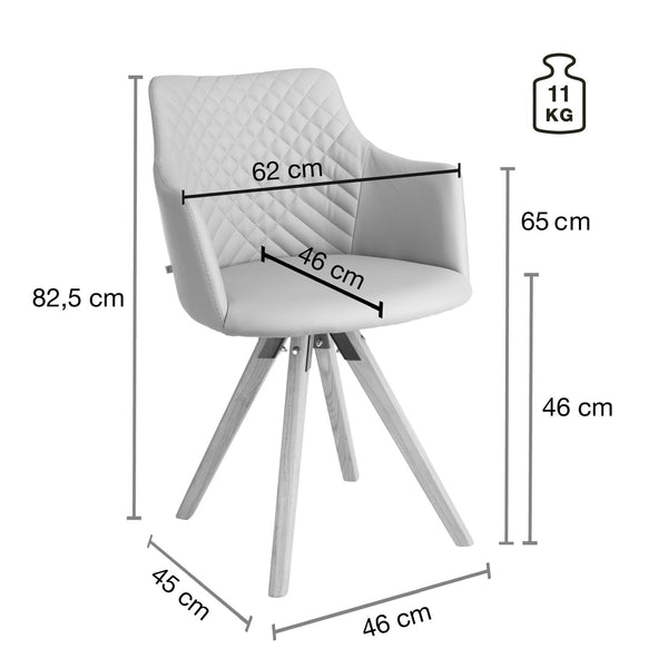 stelaż dąb/naturalny; 2 sztuka / opakowanie