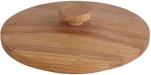 pokrywa z drewna  do szklanych słojów Nammi; 16x5 cm (ØxW); naturalny