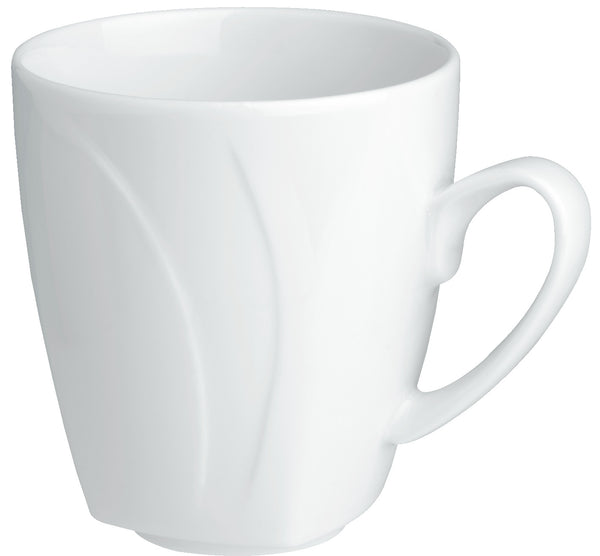 kubek Vilano; 300ml, 8.3x9.2 cm (ØxW); biały; okrągły; 6 sztuka / opakowanie