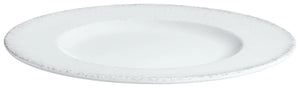 talerz płaski Caju z rantem; 28 cm (Ø); biały/szary; okrągły; 6 sztuka / opakowanie