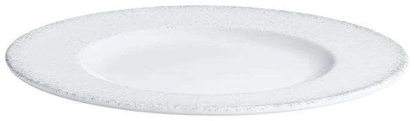 talerz płaski Caju z rantem; 28 cm (Ø); biały/szary; okrągły; 6 sztuka / opakowanie