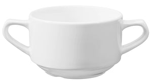bulionówka Base; 300ml, 9.9x6.5 cm (ØxW); biały; okrągły; 6 sztuka / opakowanie