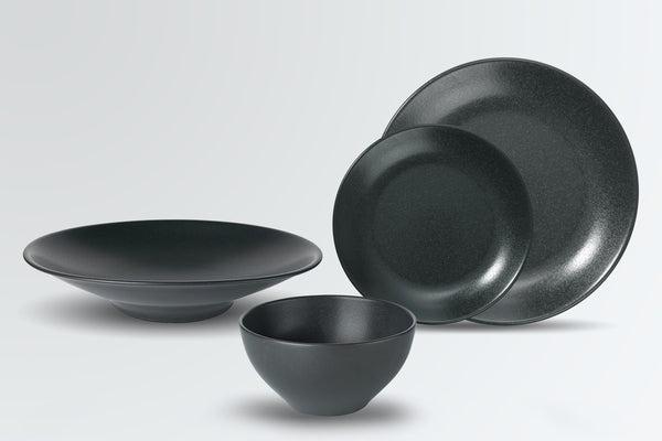 talerz do makaronów Coup Masca; 1400ml, 25.5x6 cm (ØxW); czarny; okrągły; 4 sztuka / opakowanie