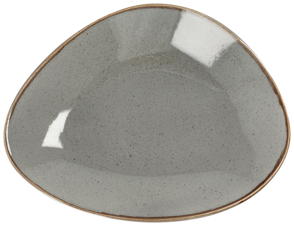 talerz płaski Sidina organiczny; 27.5x21 cm (DxS); szary; organiczny; 6 sztuka / opakowanie