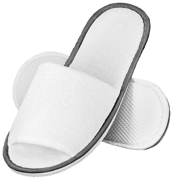 klapki z frotte Lance otwarte; Schuhgröße uniwersalny; biały; 10 para(y) / opakowanie